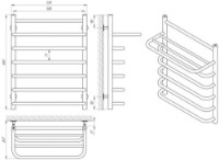 Uscător de prosoape Laris Standart P7 500x660 imaginea #4 — magazin online Desire.md