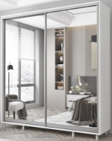 Шкаф-купе Mobildor-Lux Aron-S Mirror 190x220 White (arons4619)