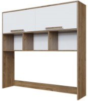 Надставка на стол SV-Мебель Гарвард Гикори Тёмный/Белый (126.6x122.4)