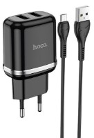 Зарядное устройство Hoco N4 Aspiring Micro-USB Black