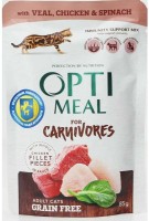 Hrană umedă pentru pisici Optimeal Veal & Chicken 85g 12pcs