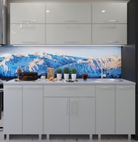 Bucătărie Bafimob Modern (High Gloss) 1.8m no glass Beige