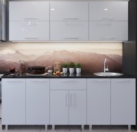 Bucătărie Bafimob Modern (High Gloss) 1.8m no glass White