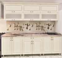 Bucătărie Bafimob Modern MDF 2.2m glass Alebastr