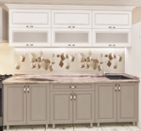 Bucătărie Bafimob Modern MDF 2.4m glass Dub Konkordiya/Alebastr