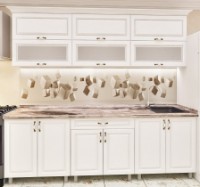 Bucătărie Bafimob Modern MDF 2.4m glass Dub Polyarnyi