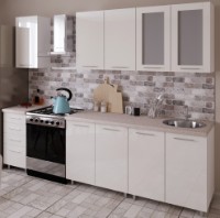 Кухонный гарнитур Bafimob Lena (High Gloss) 1.8m Beige