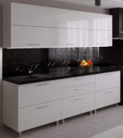 Кухонный гарнитур Bafimob Blum (High Gloss) 2.4m White