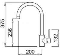 Смеситель для кухни Elleci Cloud 48 Cemento фото №2 — интернет-магазин Desire.md