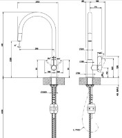Смеситель для кухни Gessi Helium 60077-379 фото №2 — интернет-магазин Desire.md