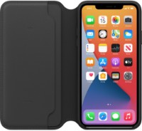 Husa de protecție Apple iPhone 11 Pro Max Leather Folio Black