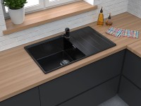Кухонная мойка GranFest GF-LV-860L Black