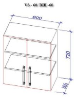 Кухонный гарнитур Bafimob Mini (High Gloss) 1.2m Beige/Carton