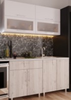 Кухонный гарнитур Bafimob Modern (High Gloss) Mini 1.4m White/Carton