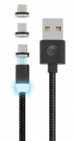 Cablu USB Forever Magnetic 3in1 Core USB Cable 1 m  
