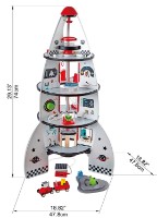 Игровой набор Hape Rocket and Spaceship (E3021A) фото №5 — интернет-магазин Desire.md