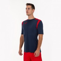 Мужская футболка Joma 101264.336 Dark Navy/Red M фото №2 — интернет-магазин Desire.md