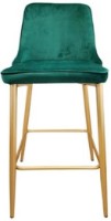 Scaun de bar Deco Clasic Green/Golden Legs