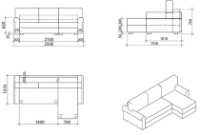 Угловой диван Mobilier Victoria Clasic Lux 03+Haiti 03 PIK 1 Angle