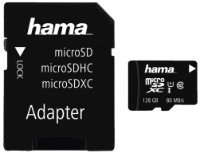 Карта памяти Hama microSDXC 128GB Class 10 UHS-I + Adapter (124158)