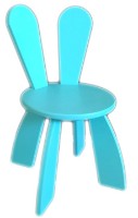 Scaun pentru copii Ratviz Bunny Turquoise  (10301)
