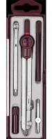 Compas pentru desen tehnic Rotring Centro Universal Burgundy 5pcs 214390 (114390)