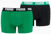 Сhiloţi pentru bărbați Puma Basic Boxer 2P Amazon Green S (521015001035)