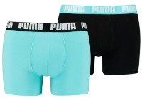 Сhiloţi pentru bărbați Puma Basic Boxer 2P Blue/Black S