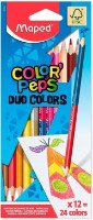 Creioane colorate Maped Duo 12pcs