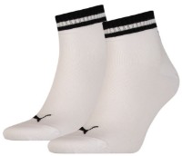 Ciorapi pentru bărbați Puma Heritage Quarter 2P Unisex White 39-42