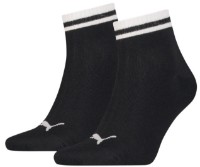 Ciorapi pentru bărbați Puma Heritage Quarter 2P Unisex Black 43-46