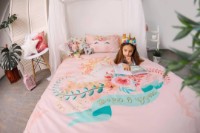 Lenjerie de pat pentru copii Blakit Cotton 3D 4552 Unicorn