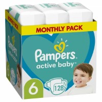 Подгузники Pampers Active Baby Extra Large 6/128pcs